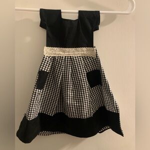 Kitchen Decor Towel Dress: Black and White Checkered